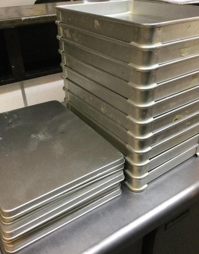 アルミ製★ 餃子バット バット 10枚　蓋7枚 調理器具 業務用 厨房用