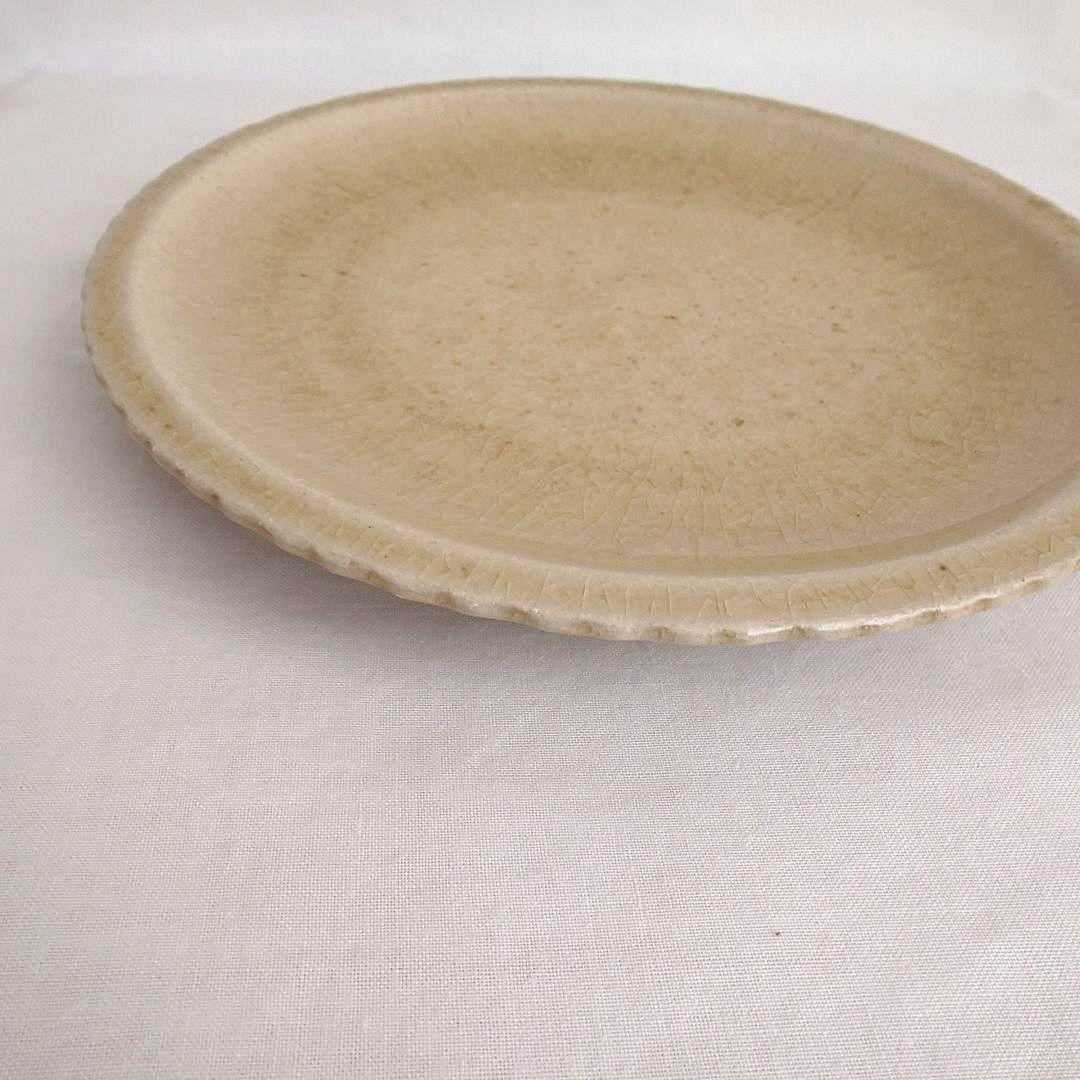 たくまポタリー 7寸 おかず皿 オリーブ 2枚セット