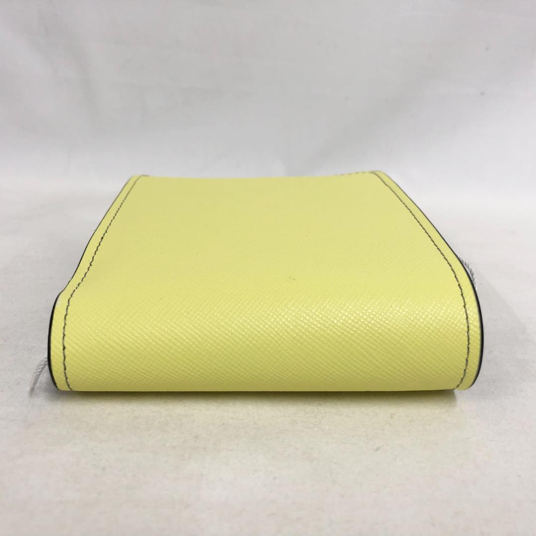 ○★新品未使用　MARNI マルニ　二つ折り財布　グレー×イエロー系