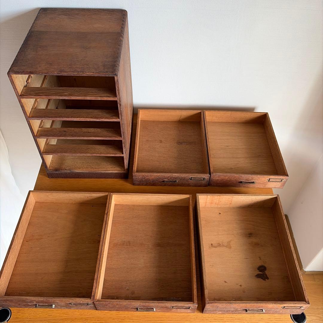 古道具　アンティーク　5段引き出し