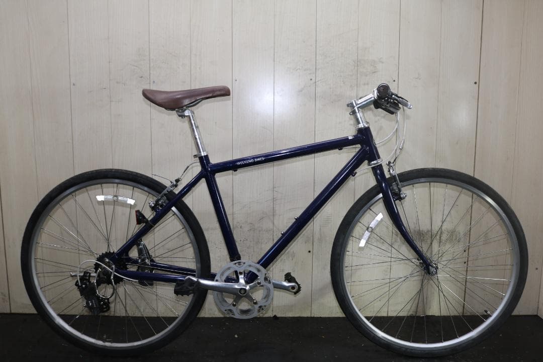 あさひ製WEEKEND アルミ 26型 シマノ7速 440mm BLUE クロス