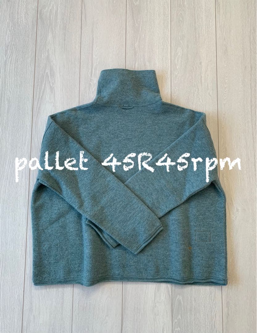 45R45rpm フロート縮絨のタートルネック