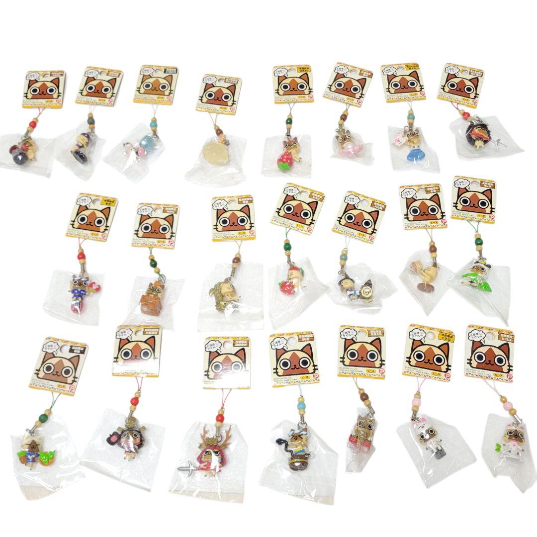 モンハン アイルー ご当地根付け 108個 USJストラップ 2個 合計110個