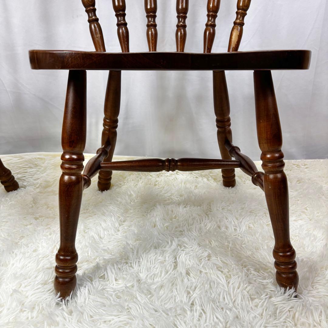 柏木工 ウィンザーチェア 2脚セット ナチュラル 北欧風 ダイニングチェア