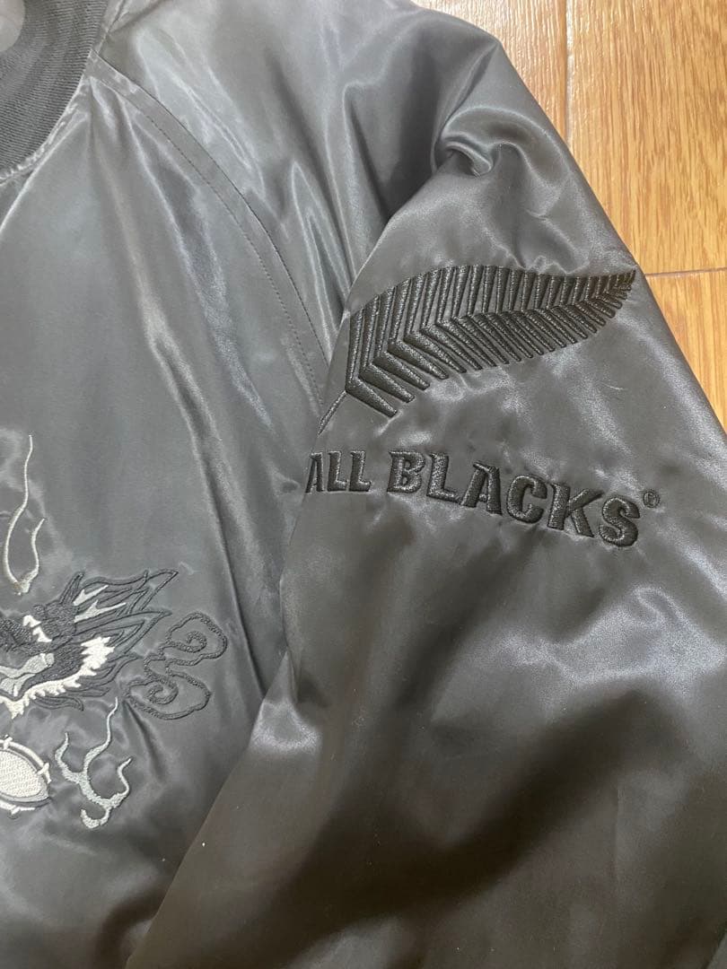 adidas アディダス　ALLBLACKS スカジャン　希少サイズO（XL）