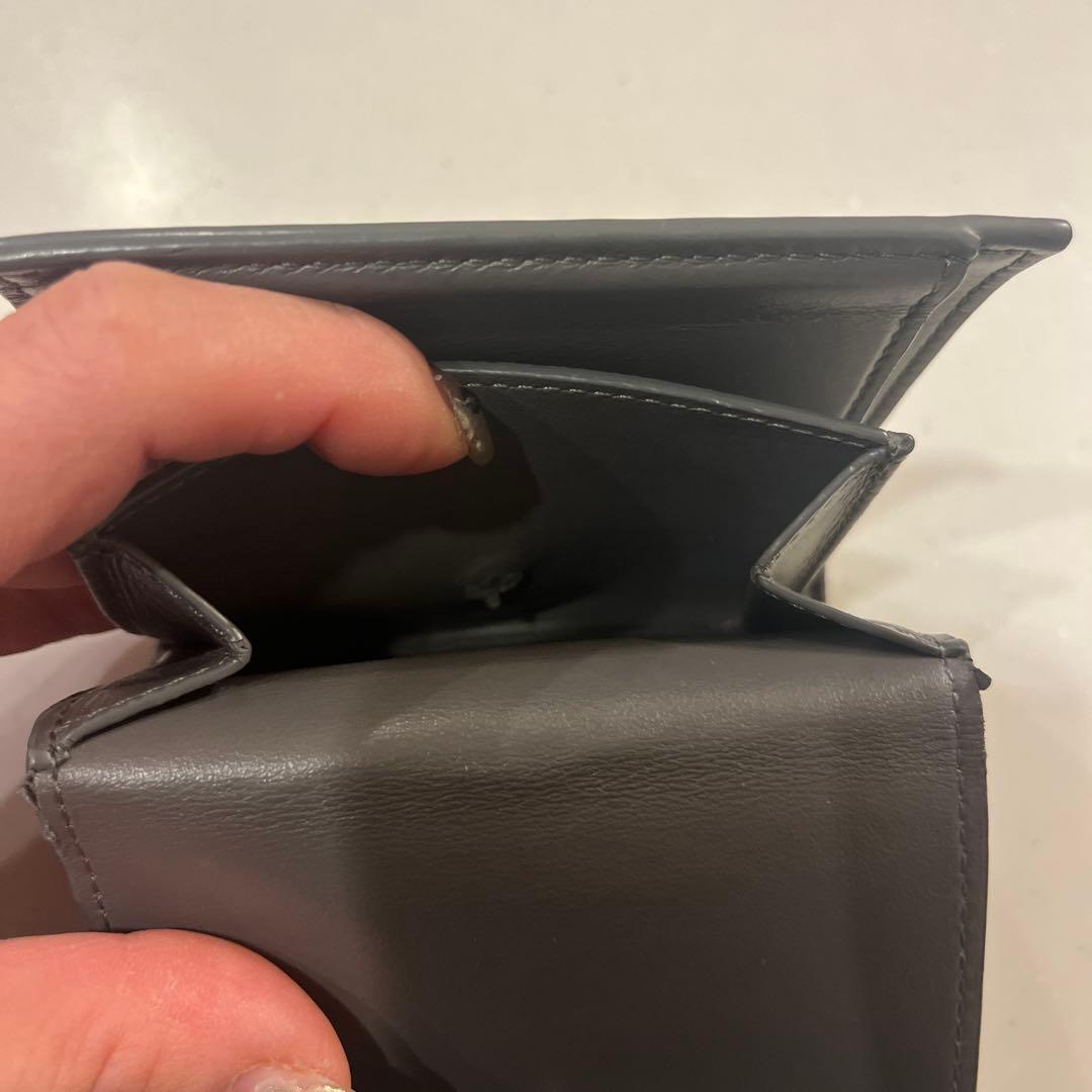 美品　CELINE グレー 三つ折り財布