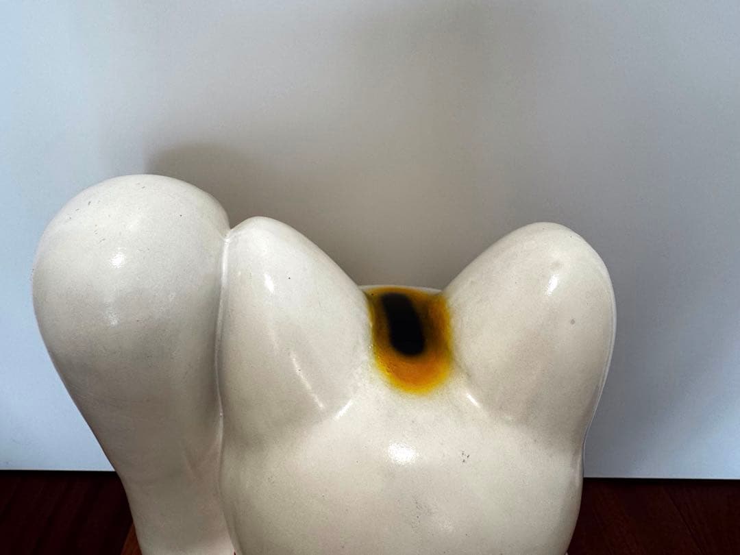 【特大 】招き猫 左手上げ 三毛猫 貯金箱 約43cm レトロ 昭和レトロ