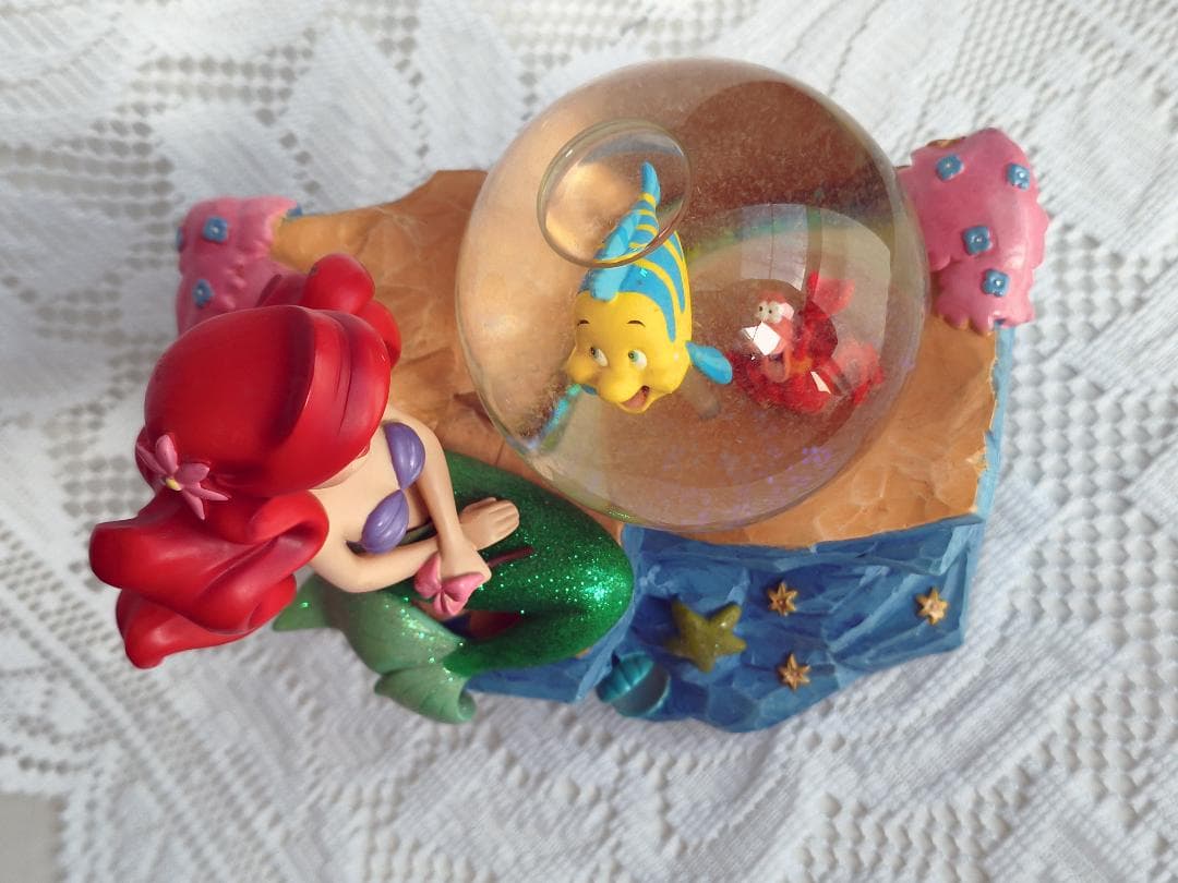 【中古】アリエル　オルゴール　公式フィギュア　アメリカ製　海外パーク品　2009