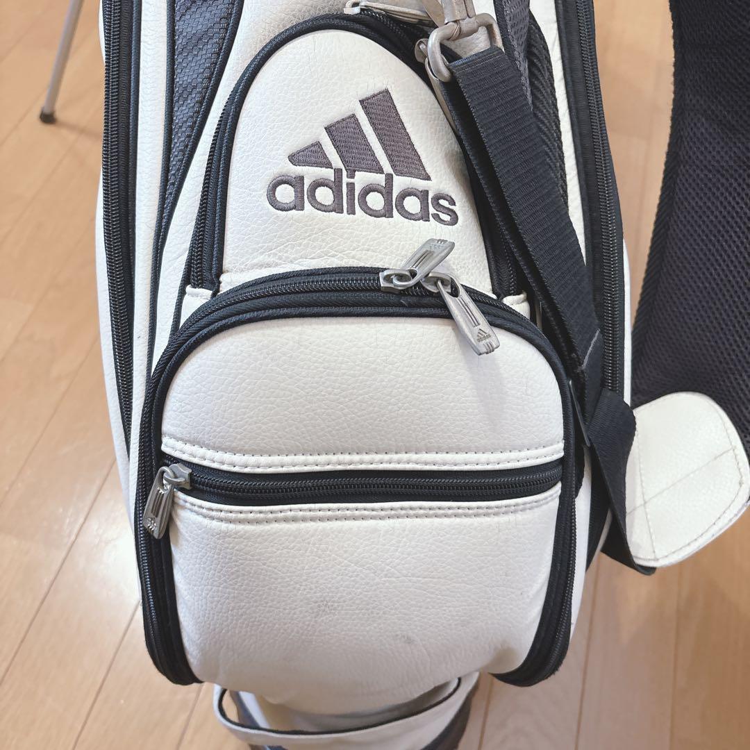 K376 adidas スタンドキャディバック 白黒