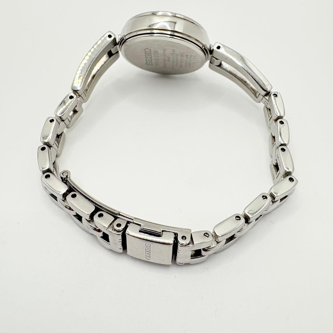 美品 限定 稼働 SEIKO セイコー ソーラー 腕時計 20Pダイヤ シルバー