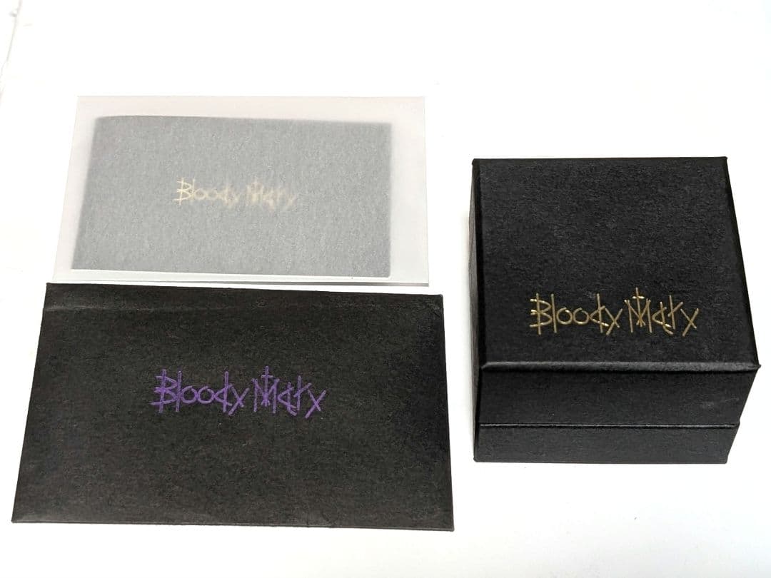 証明書あり ブラッディマリー ピアス 2点 保証書 箱付き 18金 ダイヤ入り