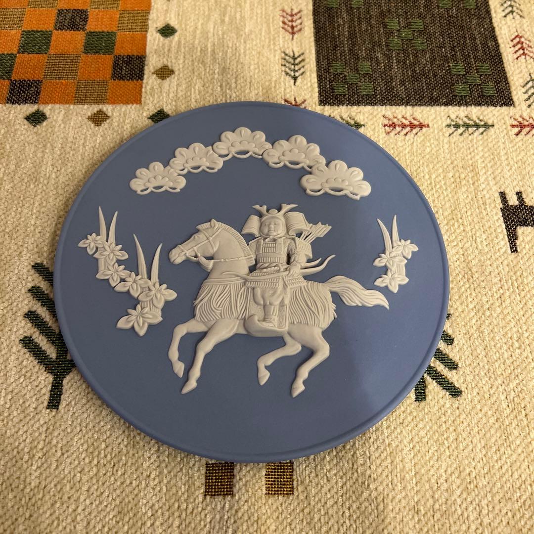 ウェッジウッド　ジャスパー　リトルサムライ　プレート