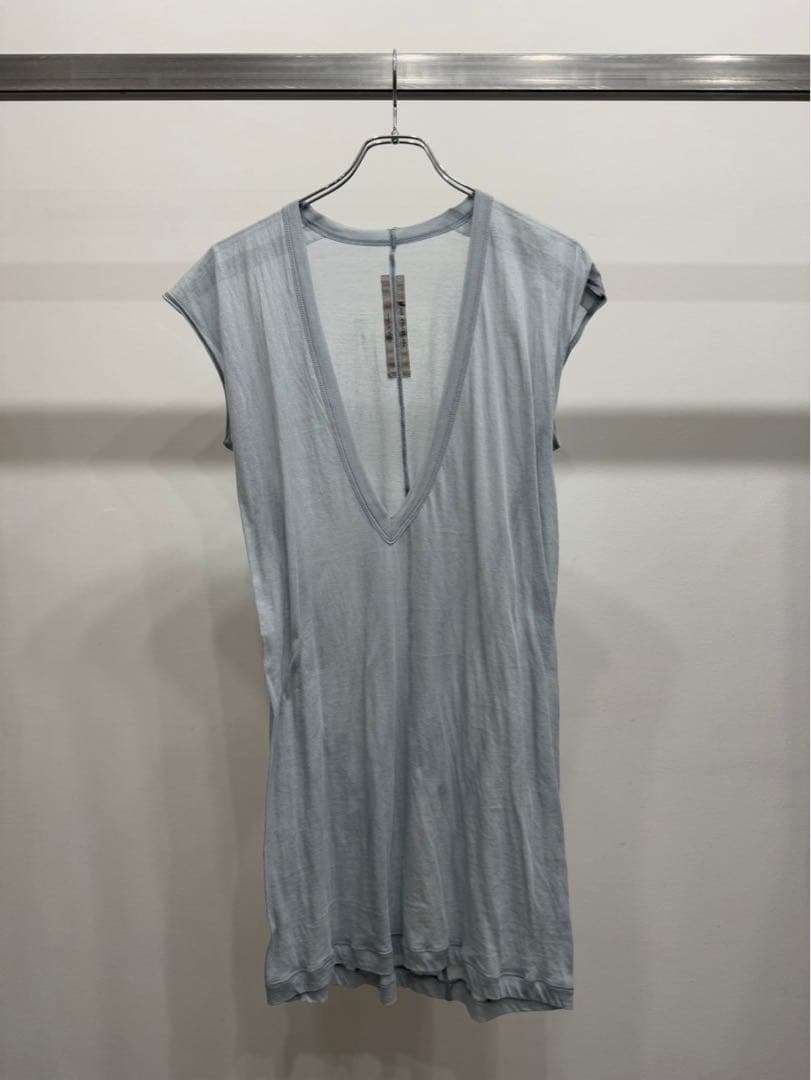 RICK OWENS 24AW Vネックロング丈ノースリーブトップス
