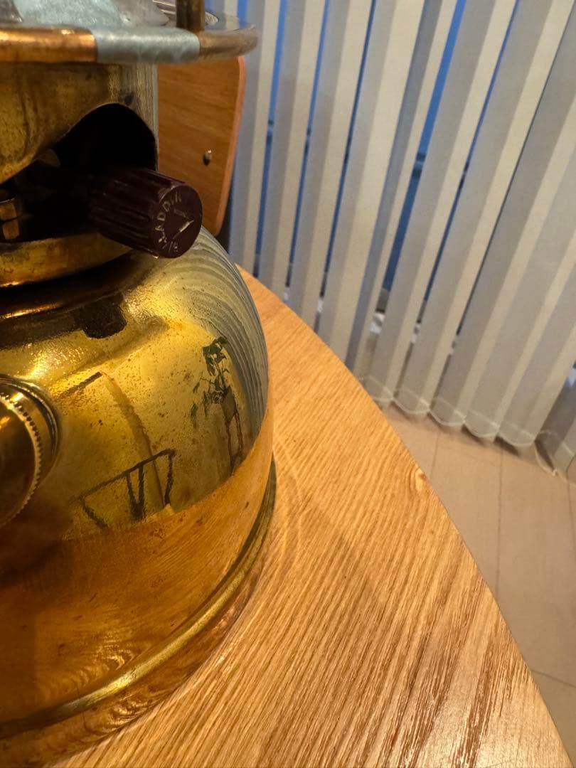 英国製 Bialaddin 300X 真鍮 ヴィンテージ 加圧式灯油ランタン