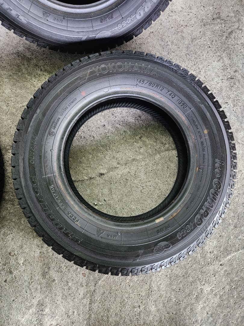 送料込☆2020年製 ヨコハマ タイヤ 145/80R12 日本製☆4本