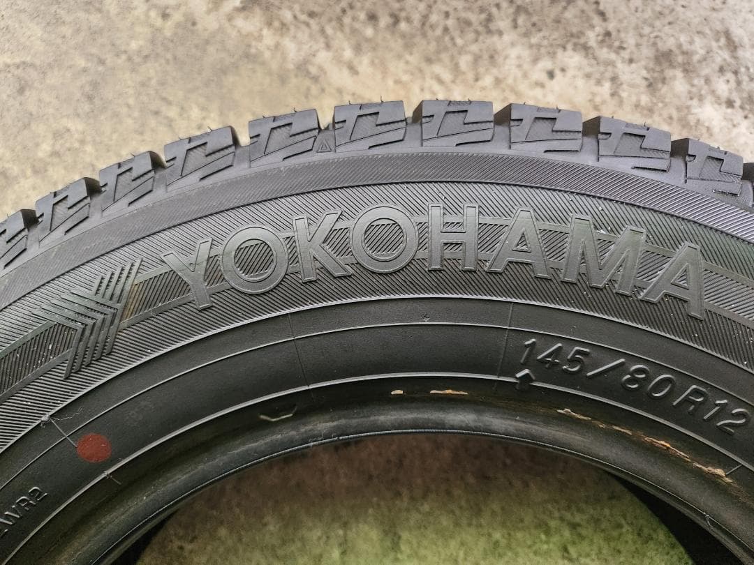 送料込☆2020年製 ヨコハマ タイヤ 145/80R12 日本製☆4本
