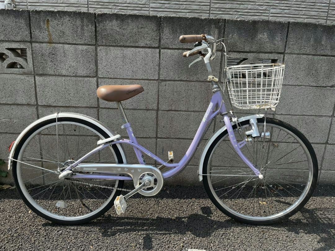 お引き取り限定 ブリヂストン 24インチ スイートピー 内装3段ギア