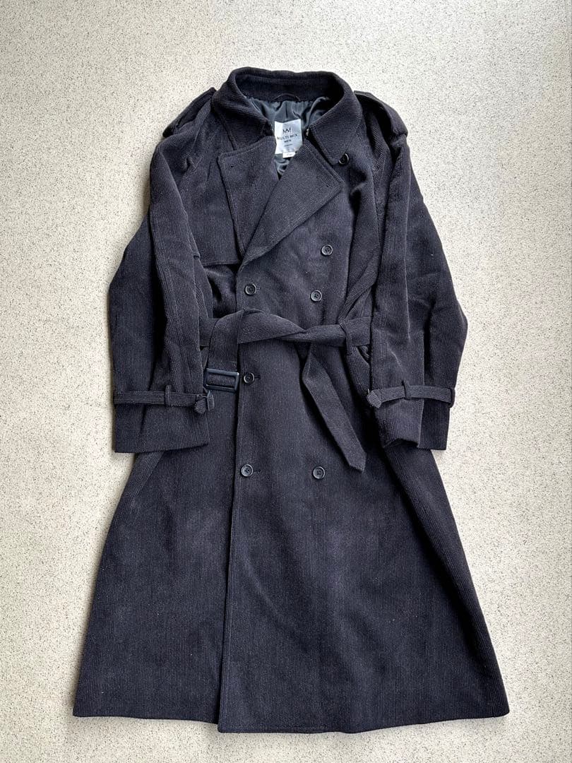 ジャケット・アウター wool mix maxi long trench coat