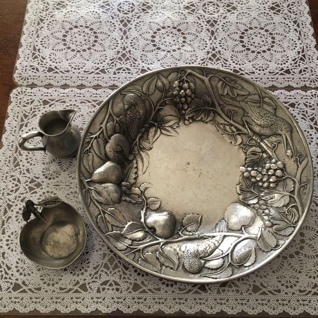 ★フランス製　ETAIN エタン　　ヴィンテージ皿等3点