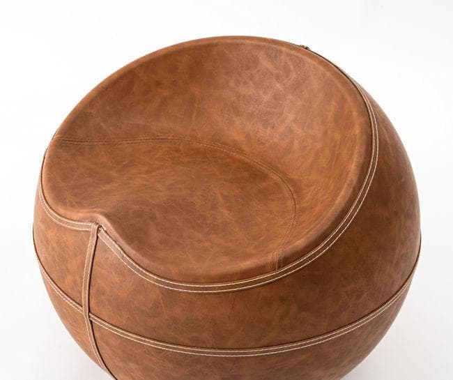 ソフトレザースツール 丸形スツール 椅子 ダイニング リビング合皮（1396）