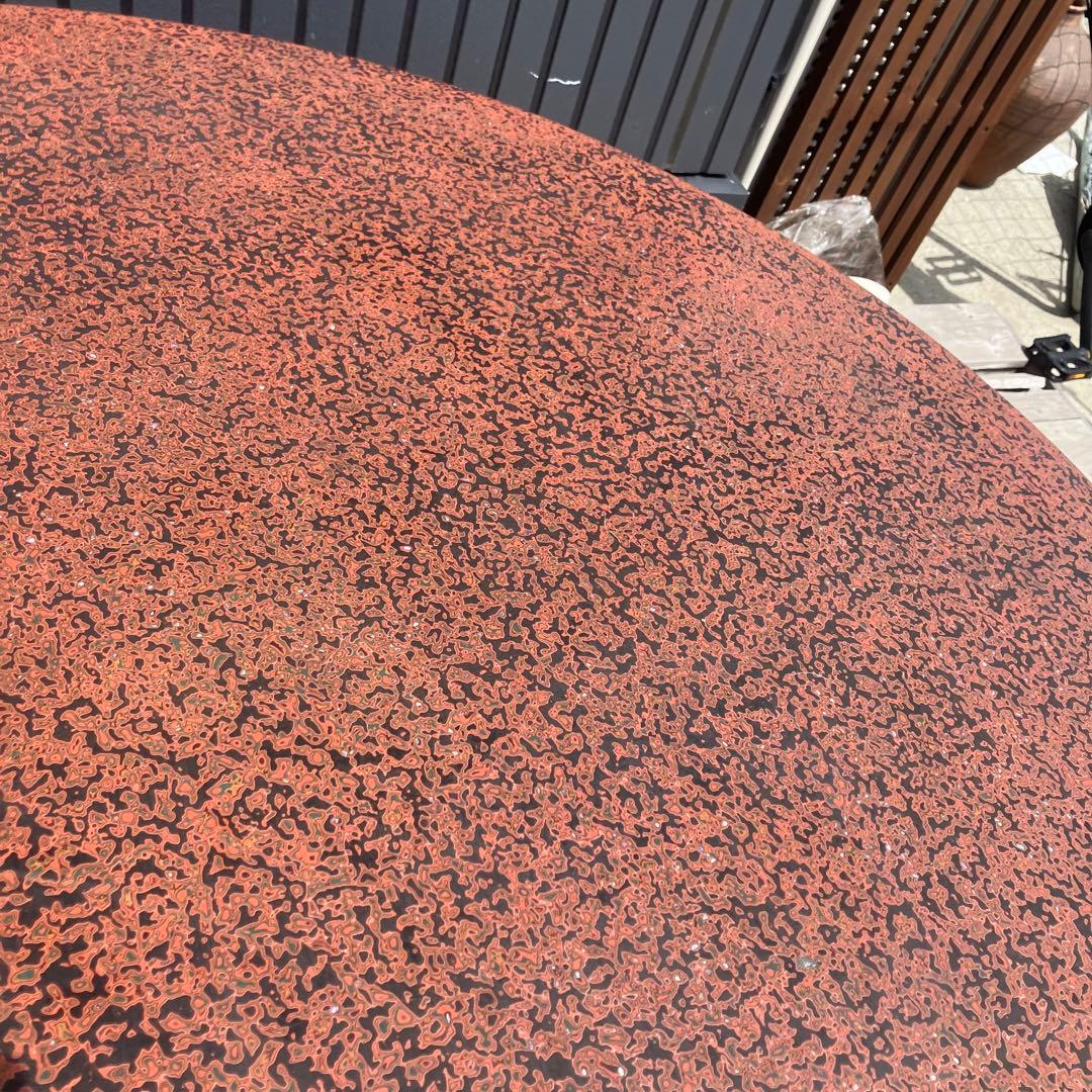 昭和レトロ 津軽塗り 螺鈿 円卓 座卓 ちゃぶ台 センターテーブル ローテーブル