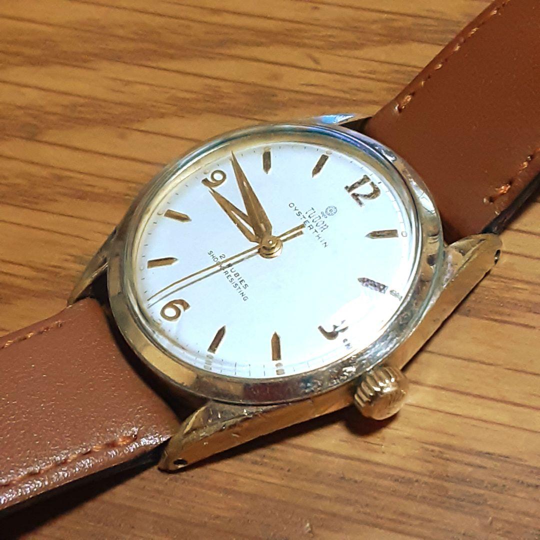 チューダー　オイスター　ゴールドインデックス　7960　手巻きメンズ腕時計