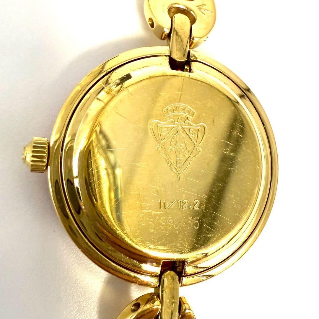 グッチ 腕時計 チェンジベゼル バングルウォッチ サファイヤガラス11/12.2