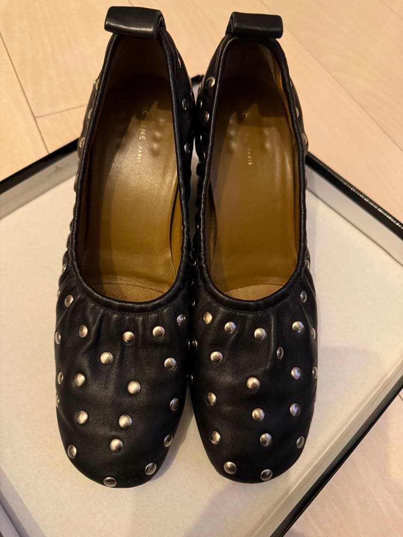 SALE！【希少】セリーヌ レザー ソフト バレリーナ パンプス シューズ