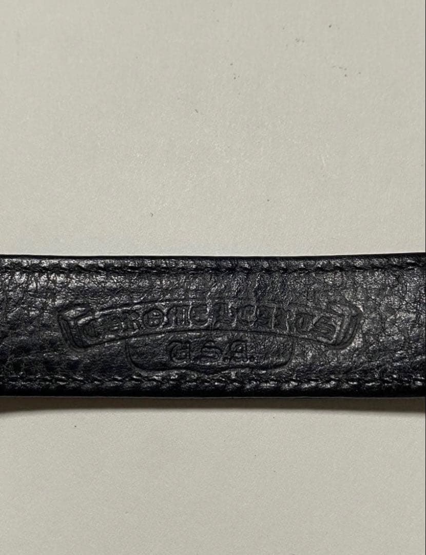 rinkan証明書あり クロムハーツ　レザーブレスレット　正規品