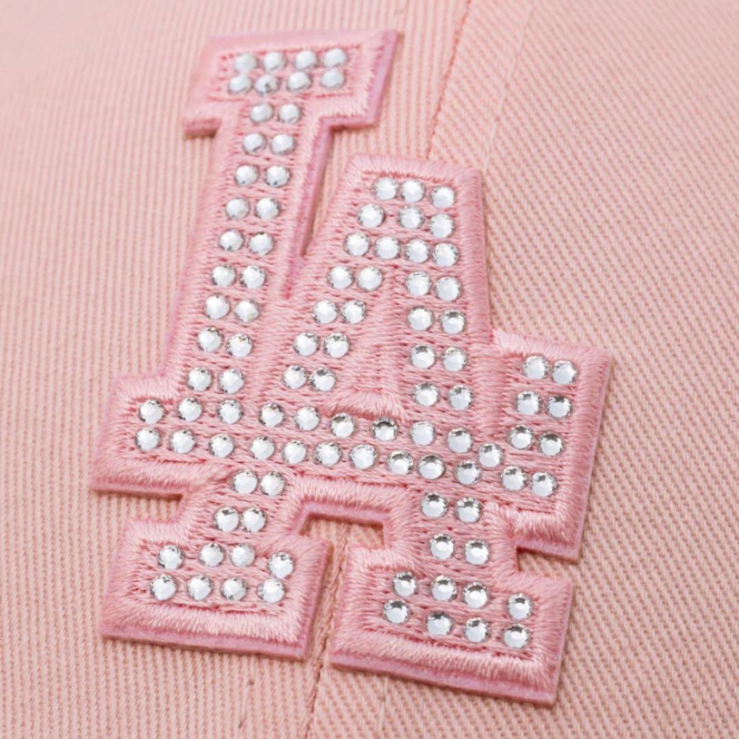 ※公式完売9FORTY Rhinestone ロサンゼルス・ドジャース ピンク