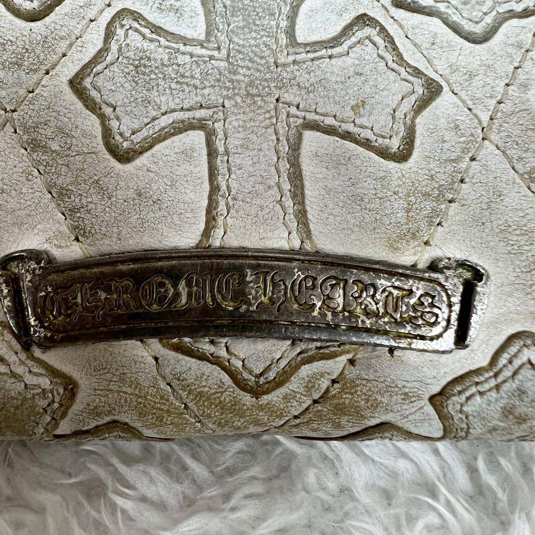 CHROME HEARTS セメタリークロスパッチ キルティングレザーウォレット