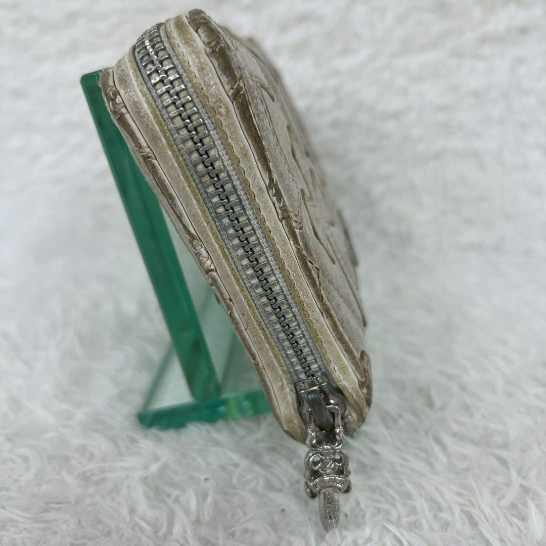 CHROME HEARTS セメタリークロスパッチ キルティングレザーウォレット