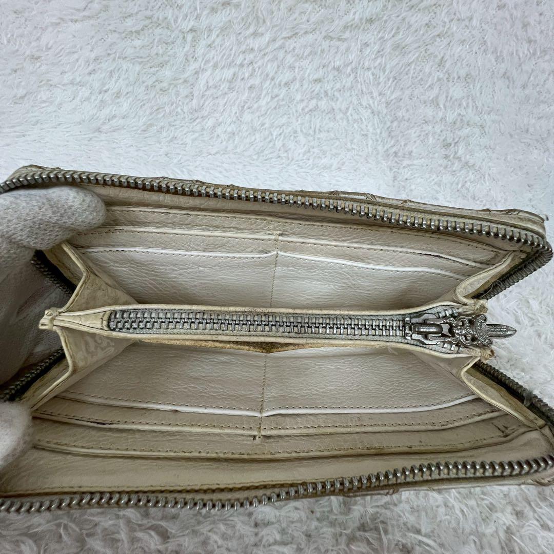 CHROME HEARTS セメタリークロスパッチ キルティングレザーウォレット
