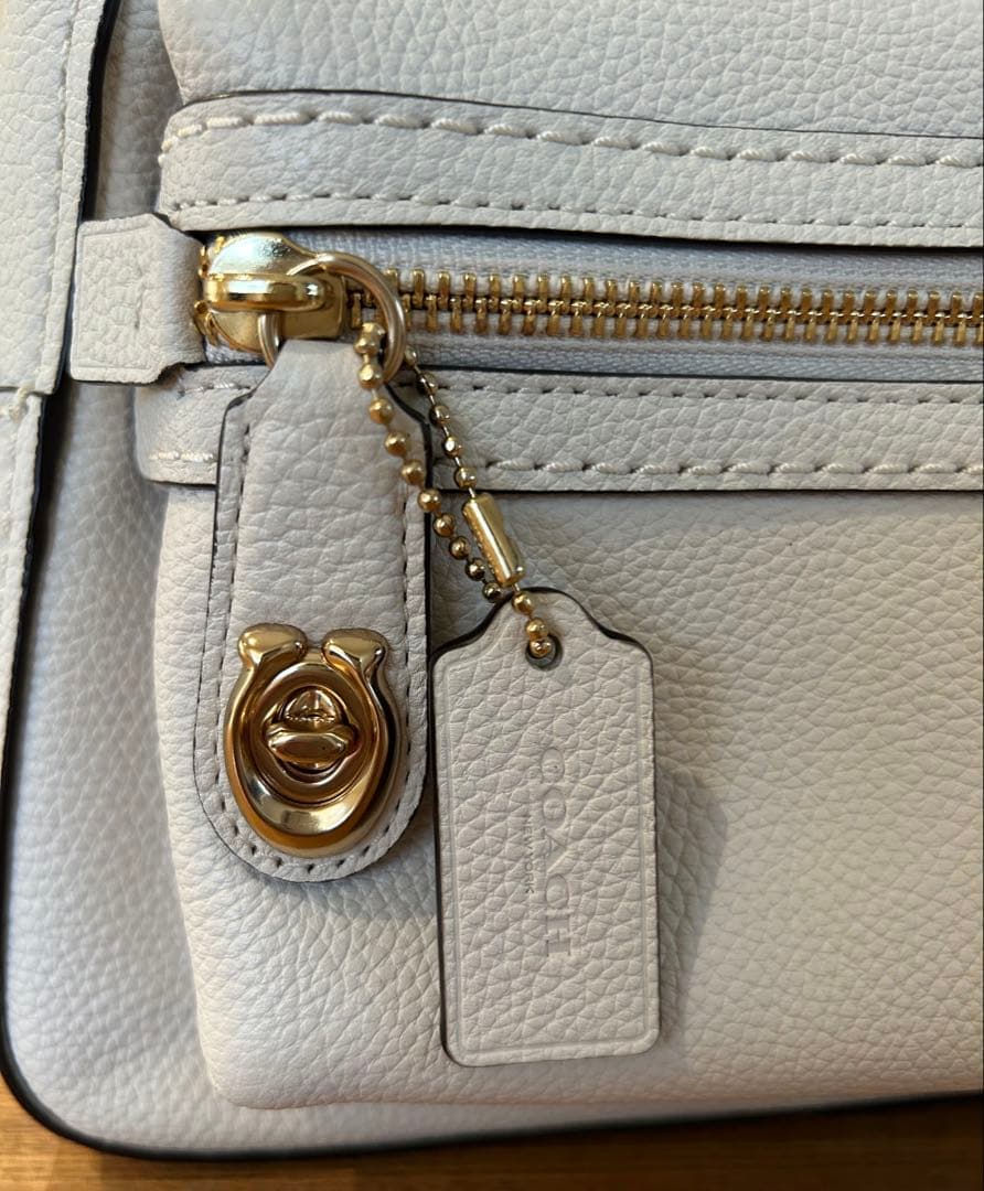 COACH ホワイトレザー リュック