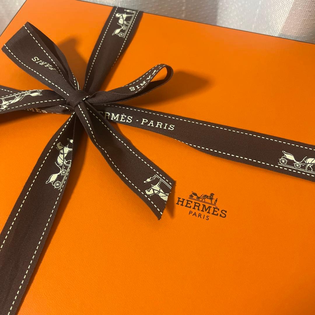 極美品！極太リボン/専用紙袋付き　ピコタンロック22 MM オレンジボックス