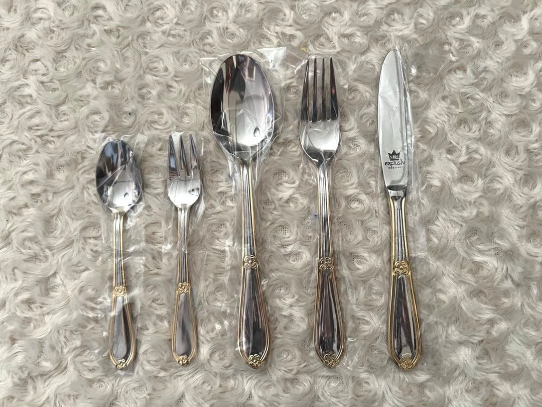 SBS社製　ゾーリンゲン （金彩）カトラリーセット　ディナーセット 〈25本〉