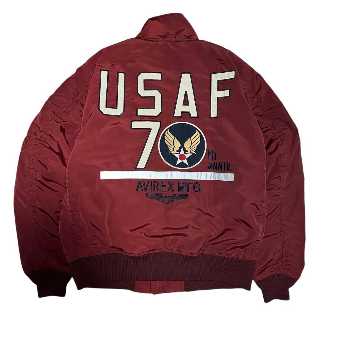 アヴィレックス　フライトジャケット MA-1 アメリカ空軍70周年記念　L