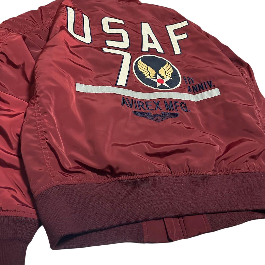 アヴィレックス　フライトジャケット MA-1 アメリカ空軍70周年記念　L