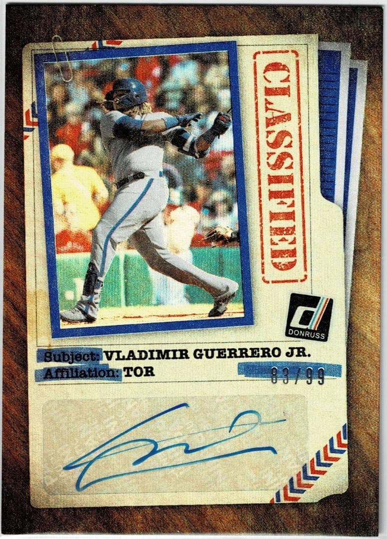 MLB☆ブラディミール・ゲレーロ・ジュニア 99枚限定直筆サインカード