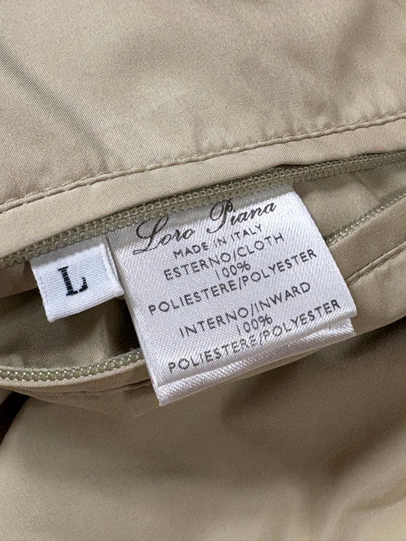 正規品伊製 ロロピアーナ　収納フード付き　ブルゾン　シルクタッチ　size L