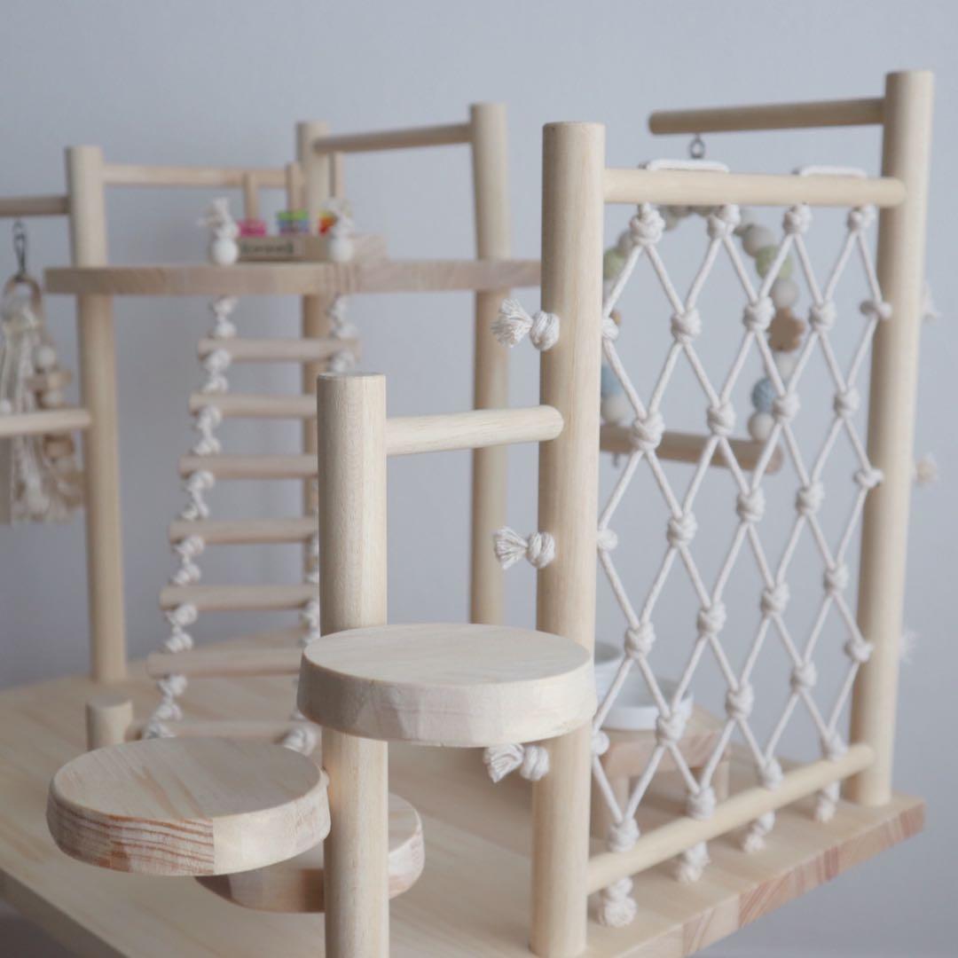 ことりのおおきなあそびば　文鳥　インコ　おもちゃ　バードアスレチック　バードジム