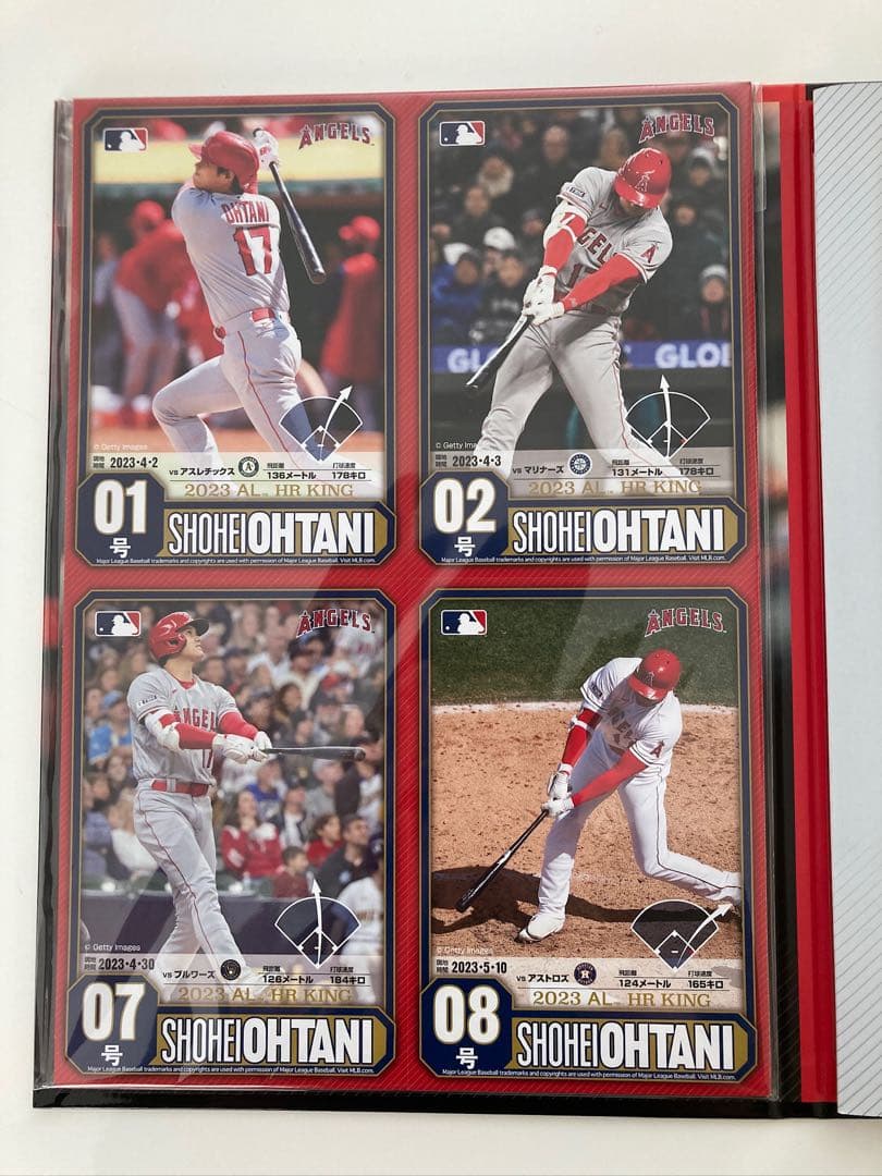 MLB公式　大谷翔平ポストカード44枚&プレミアム箔押しホルダー　切手は含まない