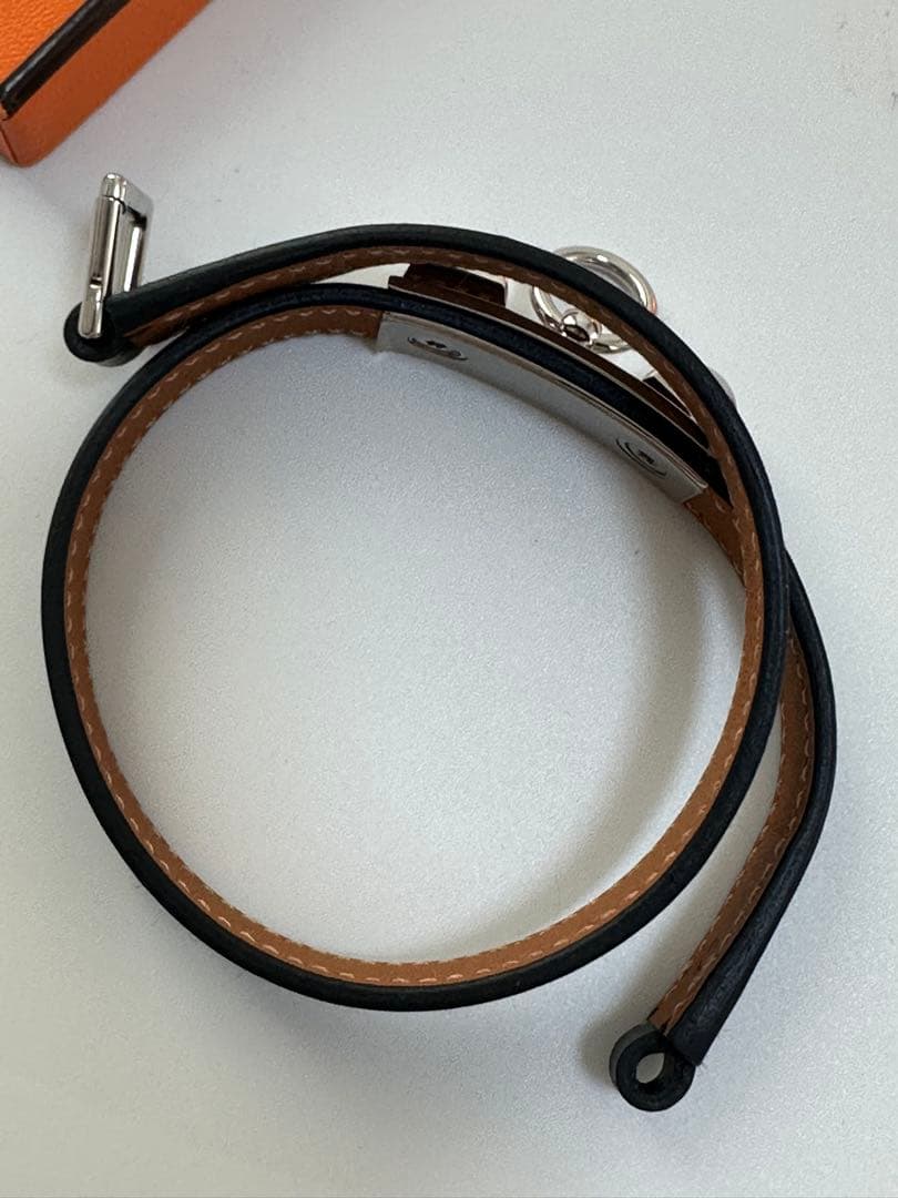 HERMES リヴァルドゥブルトゥール ブレスレット　黒