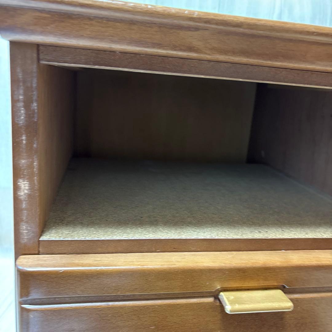 karimoku 木製 3段チェスト ブラウン