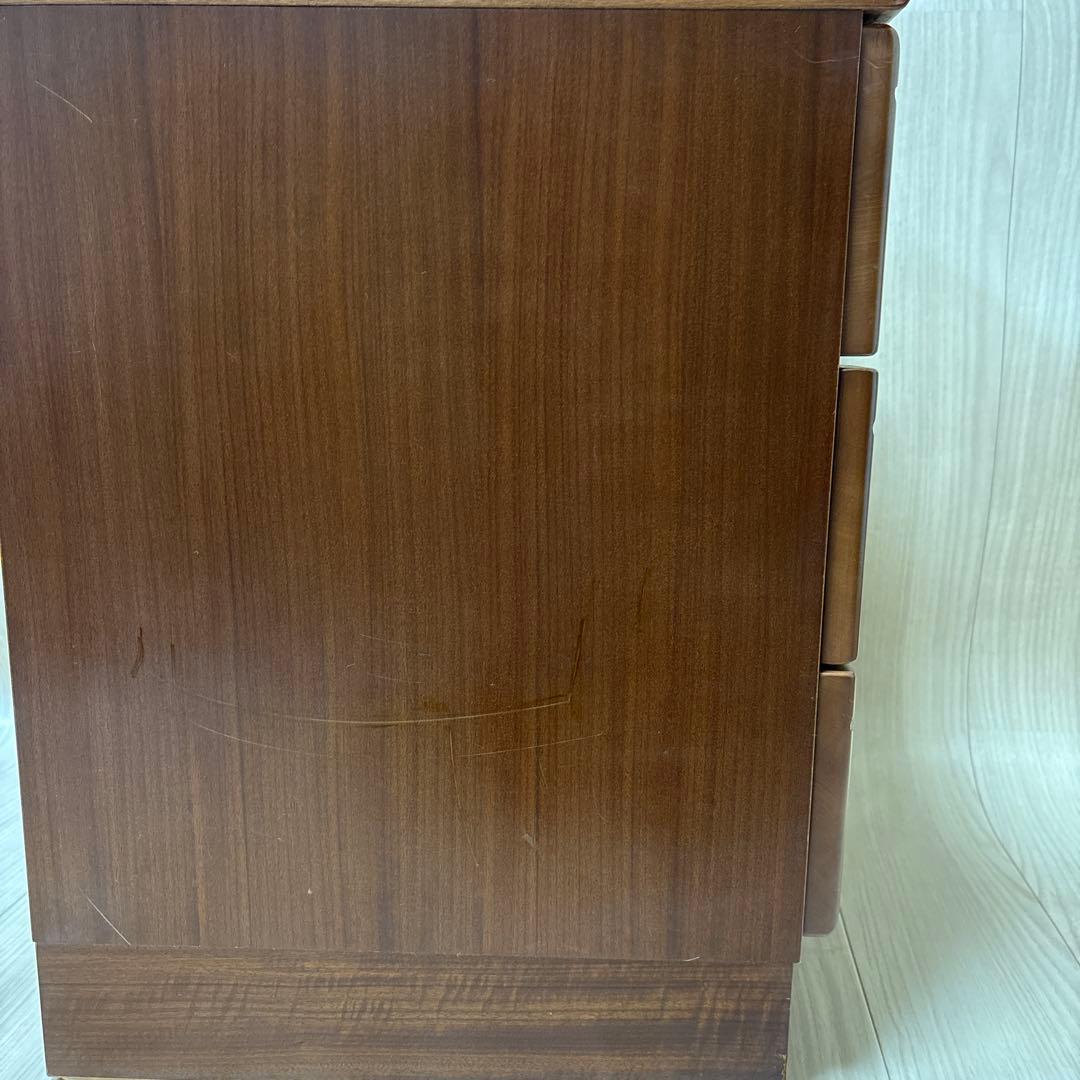 karimoku 木製 3段チェスト ブラウン