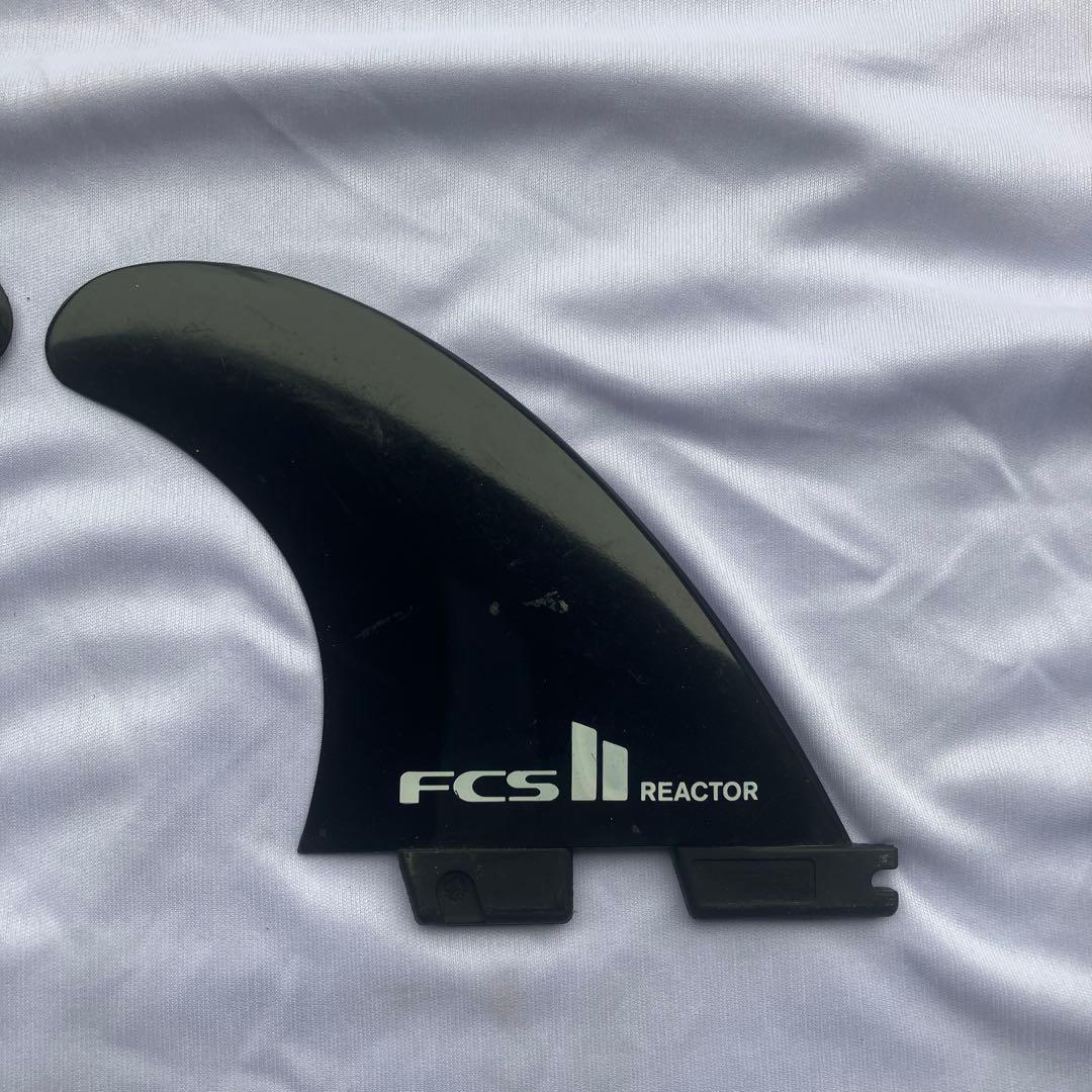 FCS II REACTOR ブラックフィン 3枚セットMサイズ