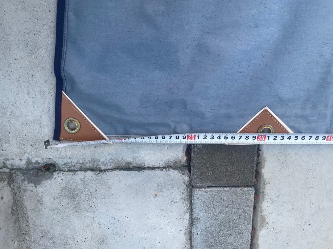 CAMP PARADE VENTILE オーダータープ　真鍮自在金具×8付き