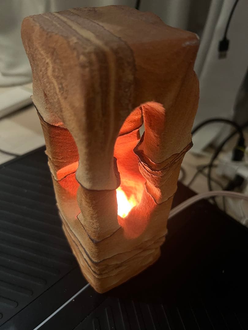 ナバホストーン ヒーリングランプ 卓上照明/インテリア照明 天然砂岩 USA