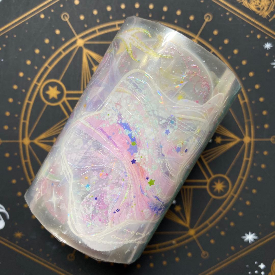 【9461】海外　マステ　3/5/巻　貝殻光マスキングテープ　惑星　ピンク装飾系