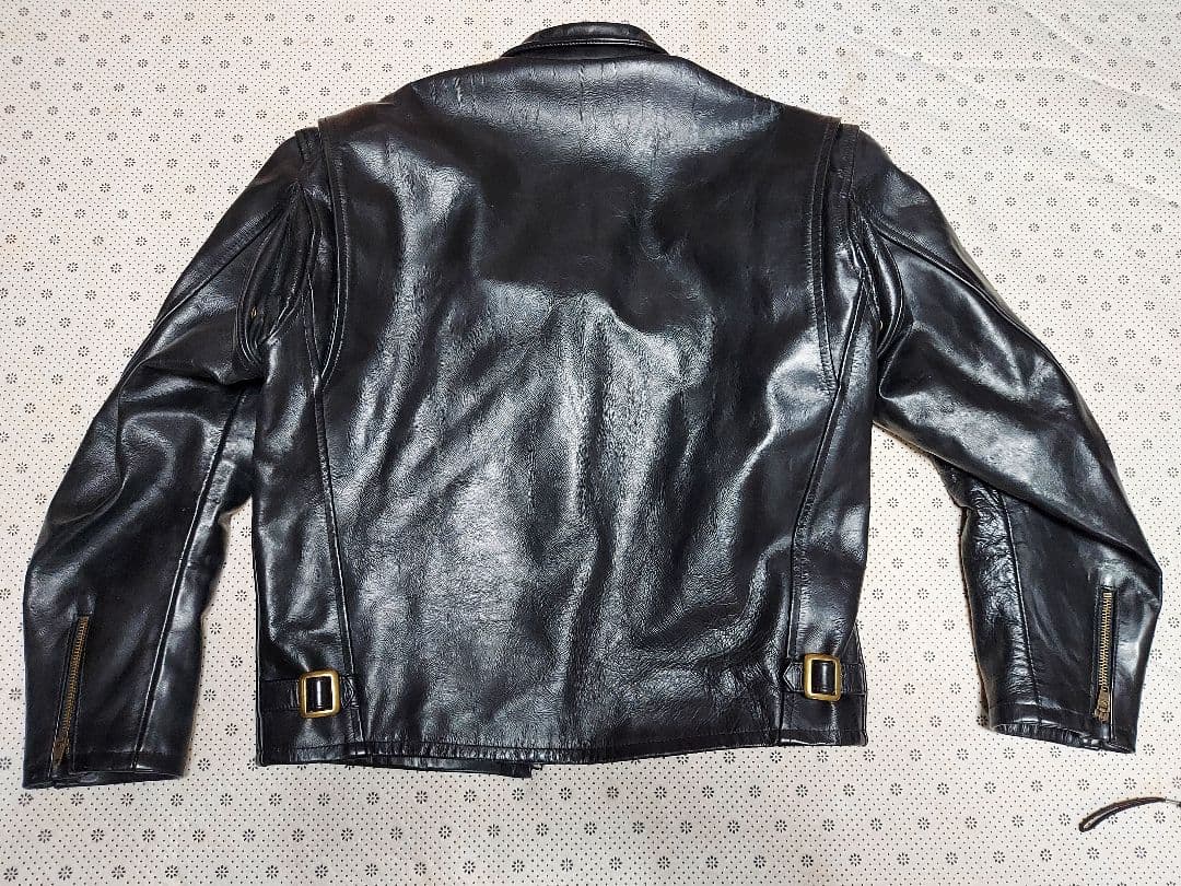 岩城滉一ブランド　K's Game 馬革シングルライダース　ブラック　※超希少品